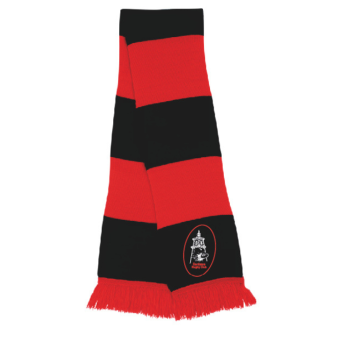 Echarpe rouge et noire