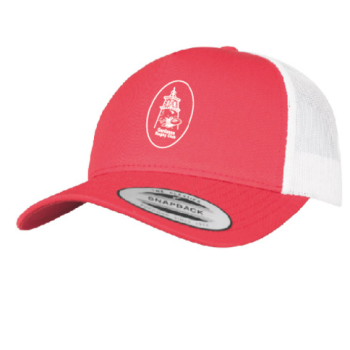 Casquette trucker avec filet - Rouge/Blanc