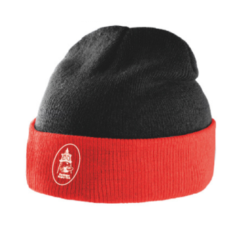 Bonnet à revers bicolore